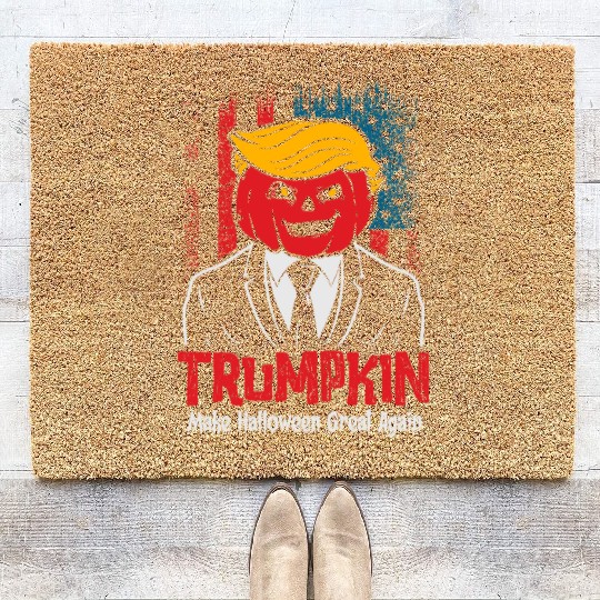 Trumpkin Make Halloween Great Again Coir Doormats