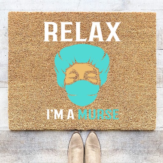 Funny Male Nurse Nursing Medical Coir Doormats