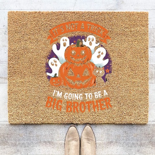 It’s Not a Trick Big Brother Reveal with Halloween Coir Doormats
