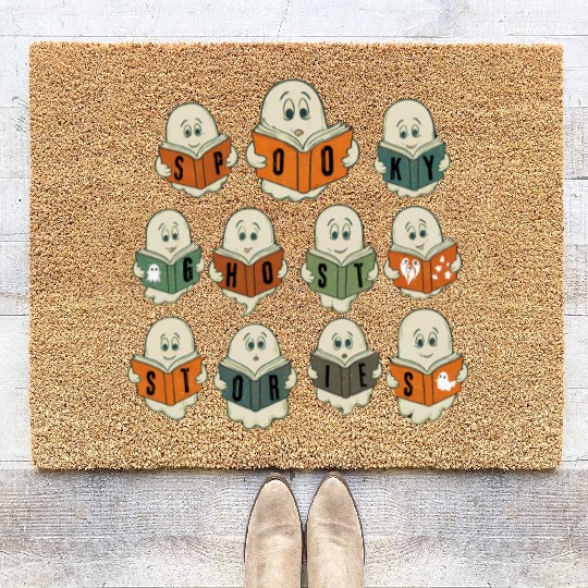 Spooky Stories Book Club - Happy Halloween Coir Doormats