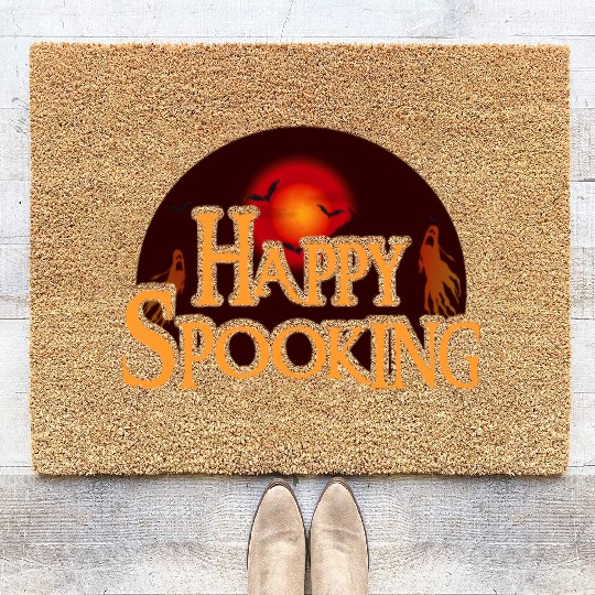 Happy Halloween Costume Funny Pumpkin Men Women Coir Doormats