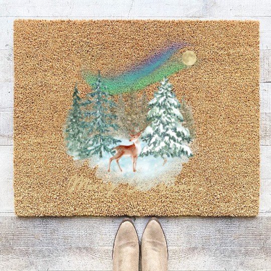 Christmas feeling winter wonderland with nordic Coir Doormats