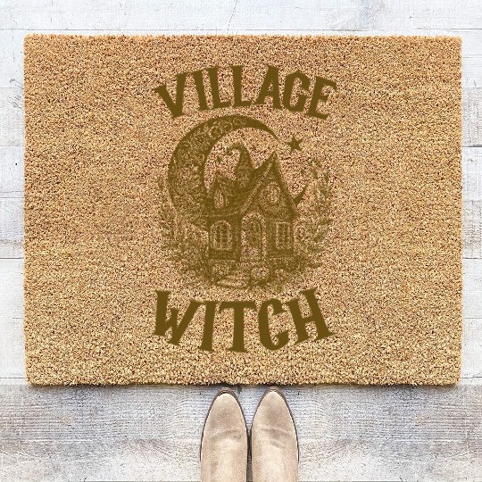 Village Witch Salem Vintage Halloween Coir Doormats
