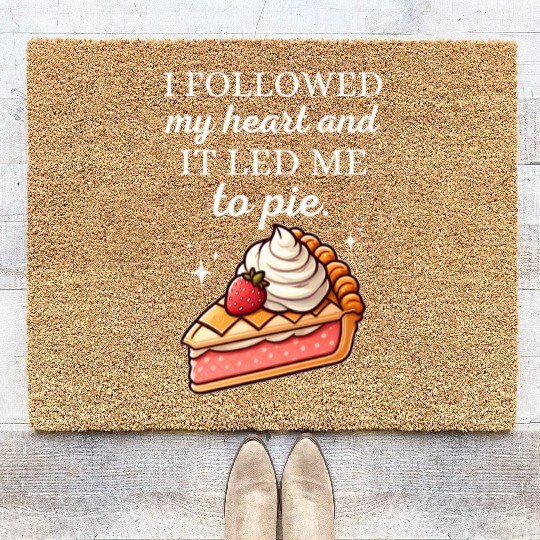 Sweet Heart Strawberry Cherry Pie Delight Coir Doormats