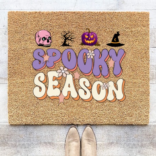 Spooky Season Coir Doormats Design