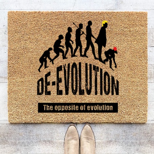 De-Evolution of Maga Republican Coir Doormats