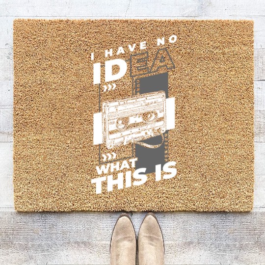 Music Cassette Tape Year Legendary Hits Coir Doormats