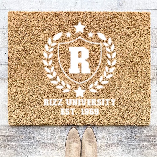 Rizz University Est. 1969 Rizz Academy Rizzlerrizz Coir Doormats