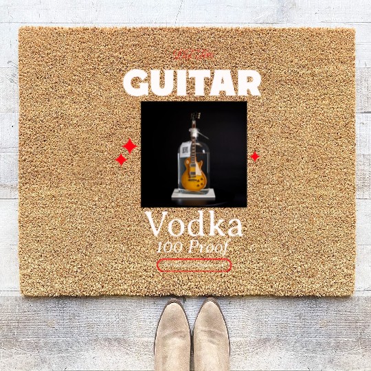 Guitar Vodka Coir Doormats