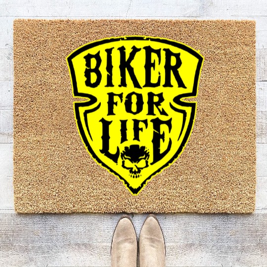 Biker For Life Shield LIKE US ON FACEBOOK # Coir Doormats