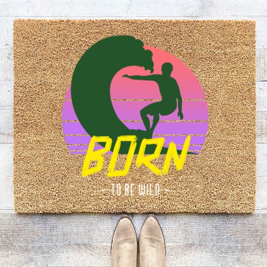 Born to Be Wild Vintage Coir Doormats