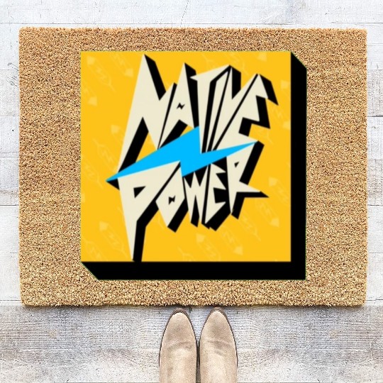 Indigenous People Logos Coir Doormats