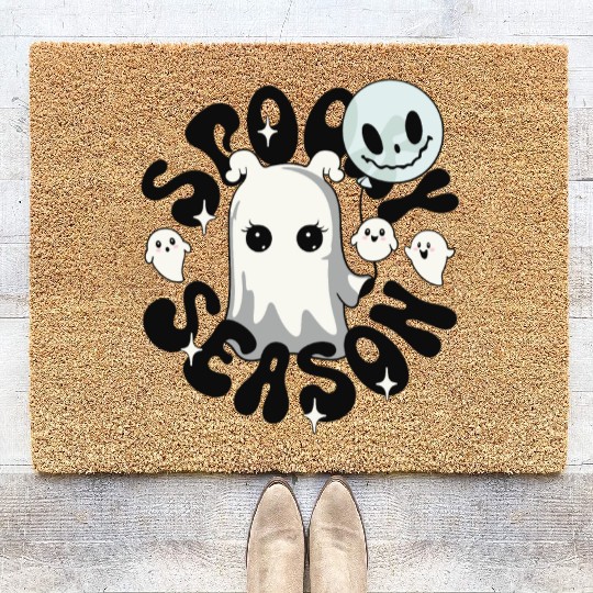 Halloween Ghosts Spooky Season Coir Doormats