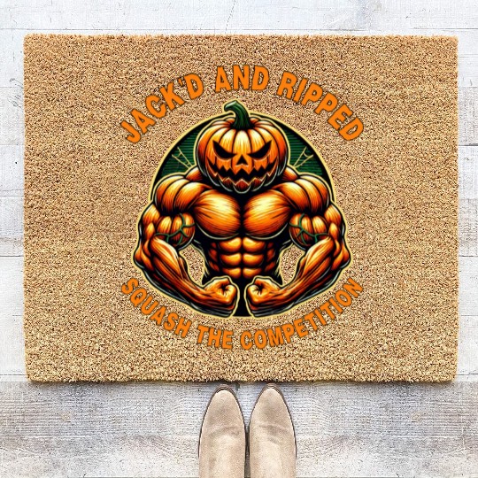 Jack'd and Ripped (Orange Edition) Coir Doormats