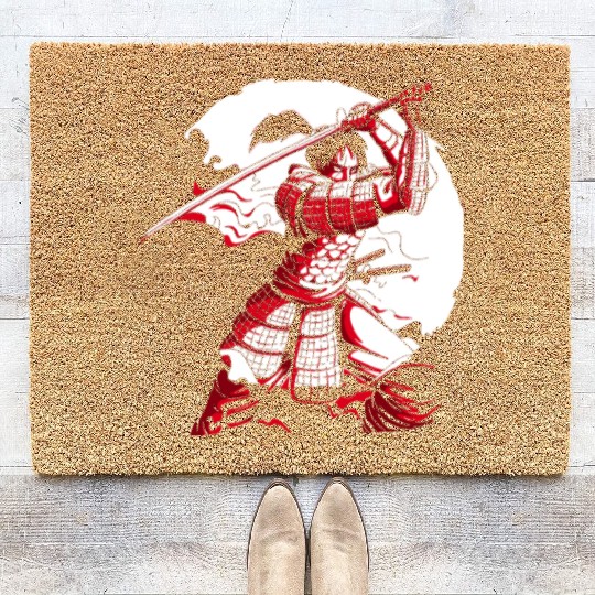 Kanji Japan Katana Sword Ninja Samurai Coir Doormats
