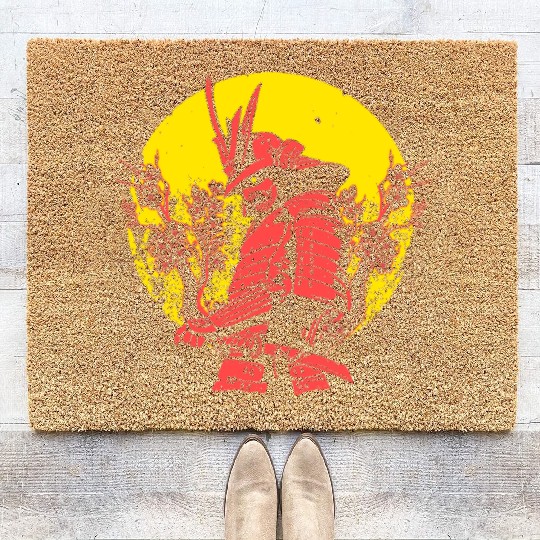 Kanji Japan Katana Sword Ninja Samurai Coir Doormats