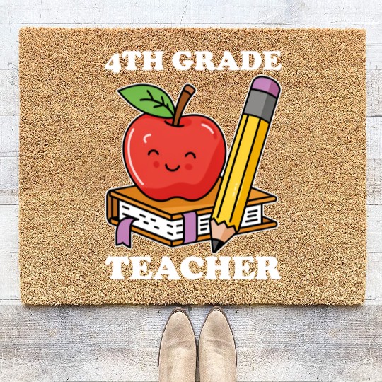 4th Grade Teacher Back to School Coir Doormats