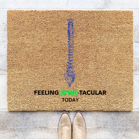 Feeling Spine-tacular Today! Anatomy Teacher Coir Doormats