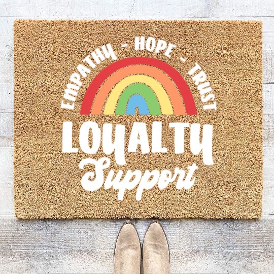 Empathy Hope Trust Loyalty Coir Doormats