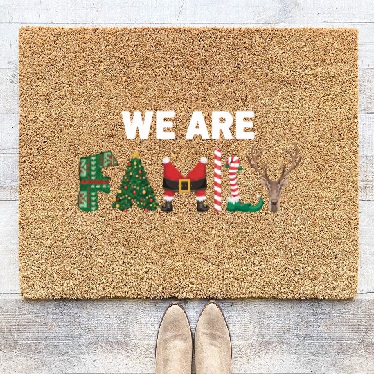 We Are Family Coir Doormats
