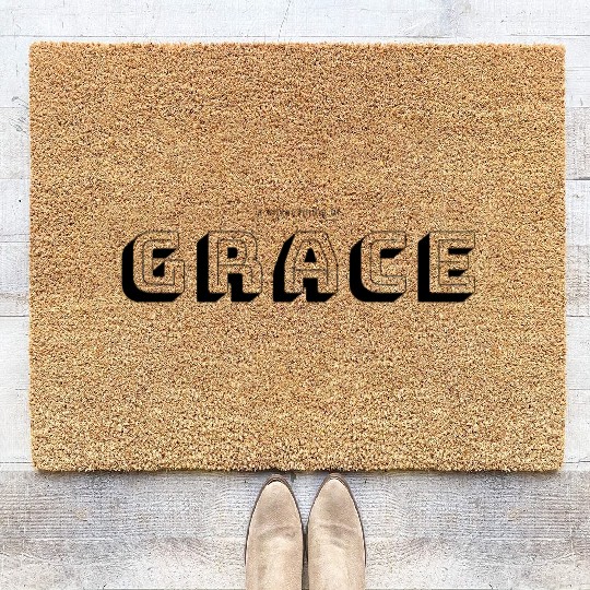 A silver lining of grace Coir Doormats