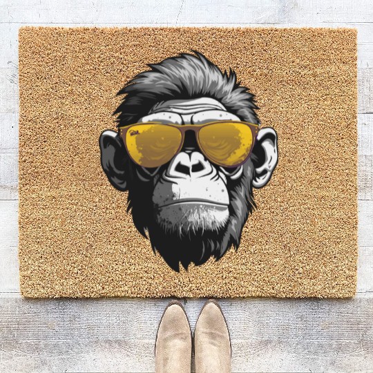 COOL YELLOW MONKEY Coir Doormats