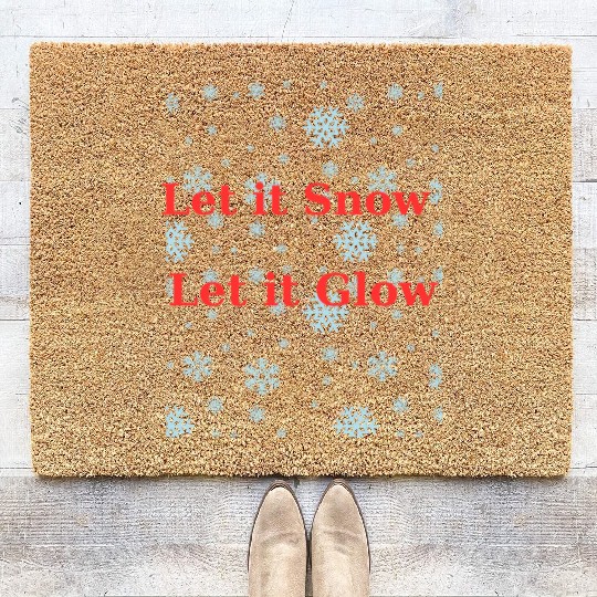 Christmas Cheer in a cup Funny Christmas on Bella Coir Doormats