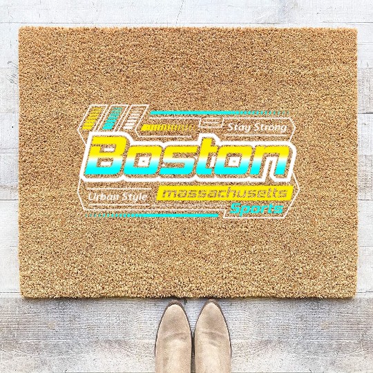 Boston Massachusetts Design Urban Style Coir Doormats