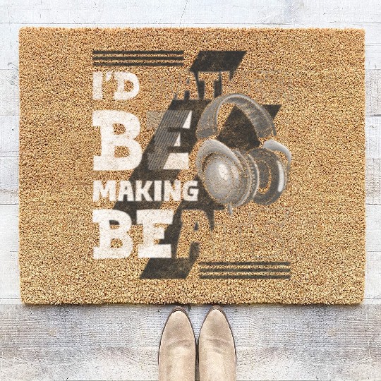 Dj Musician Dance Music Vinyl Coir Doormats