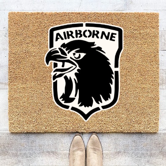 Airborne Eagle LIKE US ON FB #USAPatriotGraphics © Coir Doormats