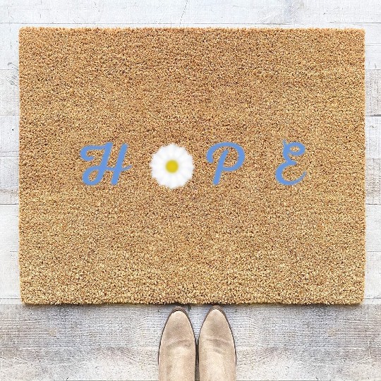 Hope Floral Crewneck Coir Doormats - Unisex Midweight
