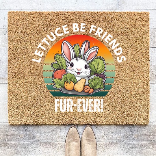 LETTUCE BE FRIENDS FUR-EVER Coir Doormats