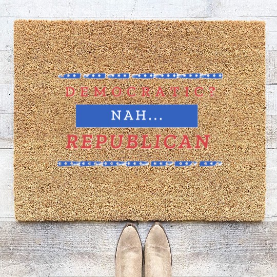 US election: Vote for Republican Edition Coir Doormats