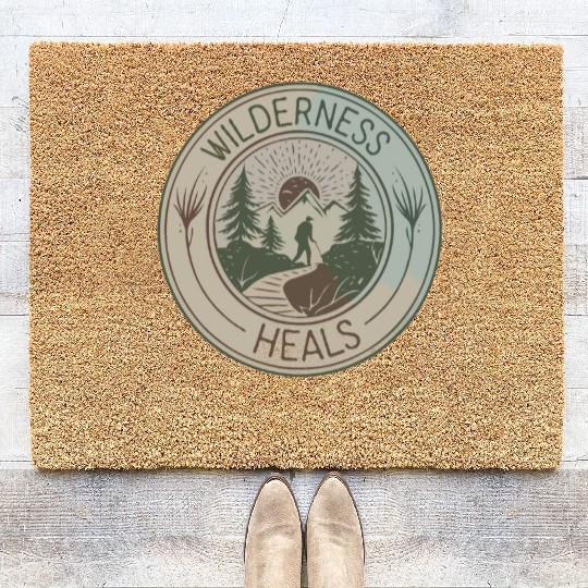 Wilderness Heals - Hiking for Mental Health Coir Doormats