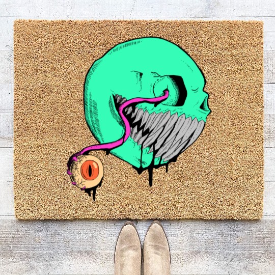 Cringe Zombie Pac Man Coir Doormats