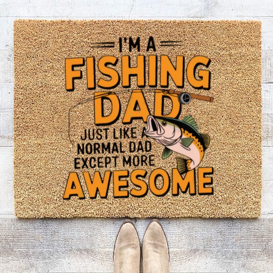 Fishing dad Coir Doormats
