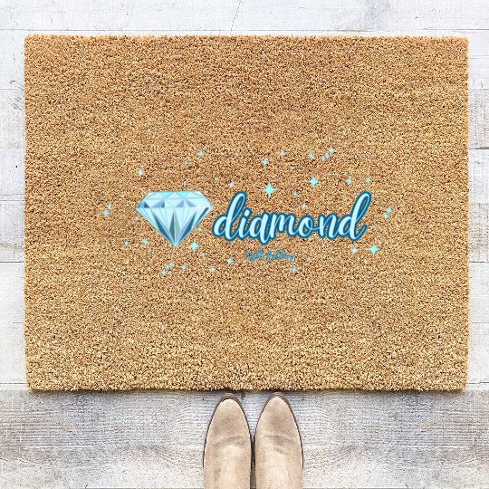 Diamond gemstone jewel Coir Doormats