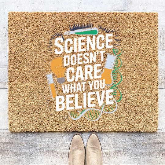 Science And Research For Atheists Coir Doormats