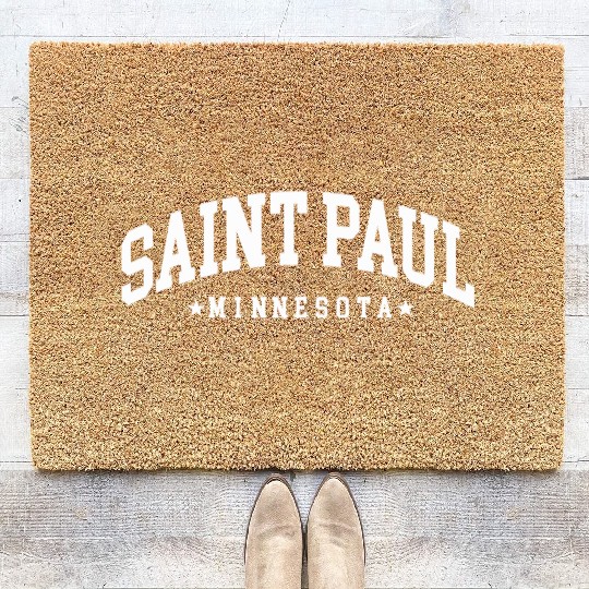 Saint Paul Minnesota Gift Coir Doormats