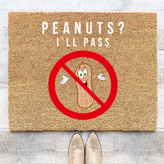 No Peanuts Allowed Coir Doormats