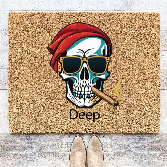 Creative skull design for gift Coir Doormats