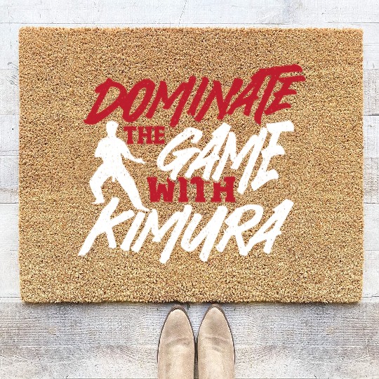 Martial Arts BJJ Jiu Jitsu Fighter Kimura Coir Doormats