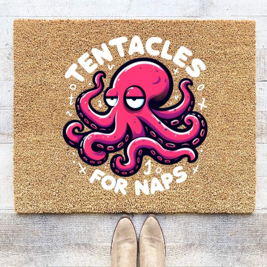 The Ink-Credible Adventures of Ollie the Octopus Coir Doormats