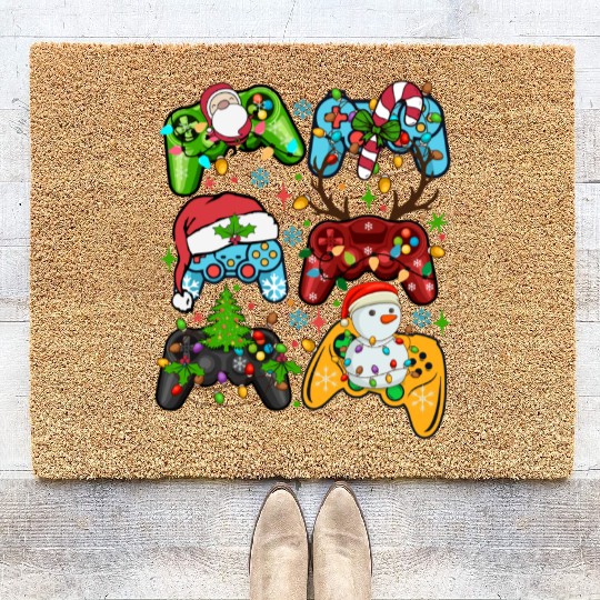 Christmas gaming Coir Doormats