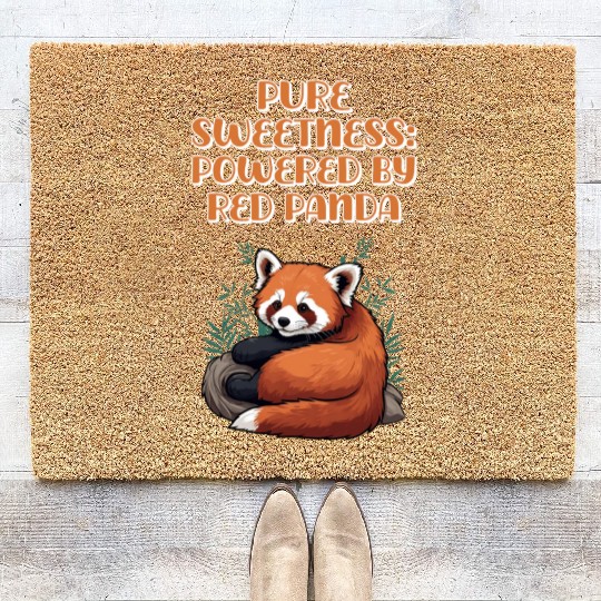 Pure Sweetness: Powered By Red Panda - Cute Animal Coir Doormats