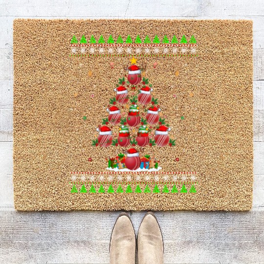 Cricket Christmas Tree Coir Doormats