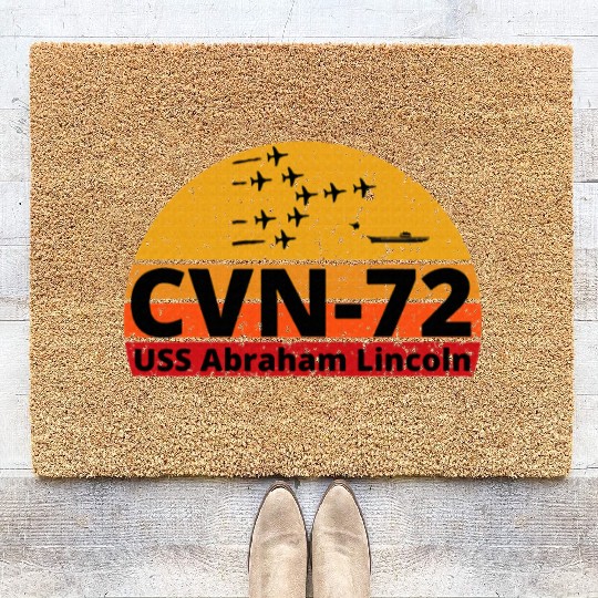 US Aircraft Carrier CVN 72 USS Abraham Lincoln Coir Doormats