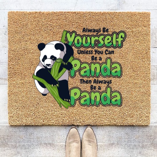 Always Be Yourself Unless You Can Be A Panda Coir Doormats