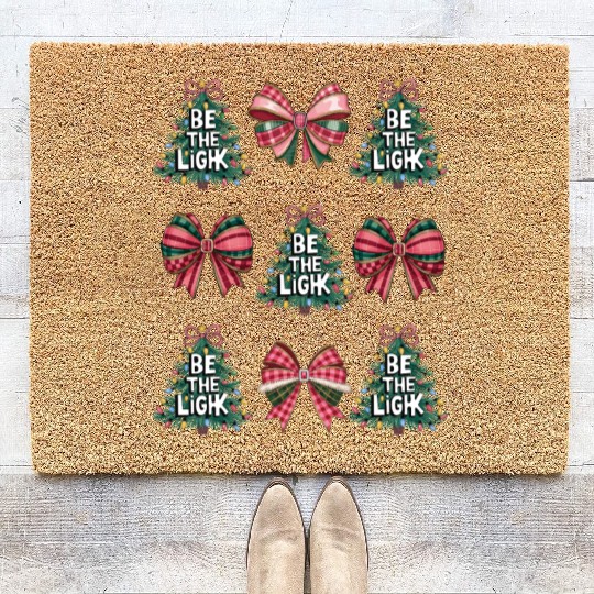 Tree Christmas, Christmas Retro Coir Doormats