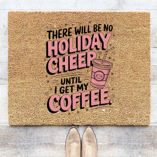 Hot Cocoa Christmas Coir Doormats